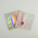 Rainbow Packaging Sealed Plastic Bags Heat Sealed Mini Transparent Holographic Jewelry Pouch for sale