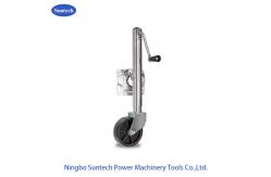 China Max 2000lbs Adjustable Trailer Jack With Rubber Wheel supplier