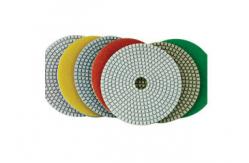China White Pane Wet Diamond Polishing Pads Chemical Stability For Marble / Quartz supplier