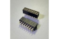 China 2.54mm Pitch Double Row Pin Header , 2-50Pin Box Header Connector supplier