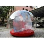 Customized Giant Human Size Inflatable Snow Globe With Blower , Air Pump