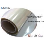 Rear Projection Holographic Screen Film / Transparent Rear Projector Film for sale