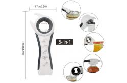 China 5 In 1 Multi Function Can Bottle Opener Kit With Silicone Handle supplier