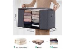 China 90L Large Capacity Clothes Storage Bag Organizer With Reinforced Handle supplier