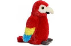 China Polyester Fiber Stuffing Bright Red Macaw Plush Toy supplier