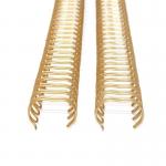 Spiral Wire Gold Double Wire O Binding 1.5mm Thick For Notebook for sale