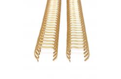 China Spiral Wire Gold Double Wire O Binding 1.5mm Thick For Notebook supplier