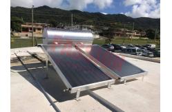 China Pressured Household Flat Plate Solar Water Heater Blue Titanium Coating Flat Collector supplier