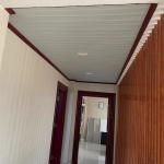 Linear G Strip Ceiling Aluminium Strip 300mm Width Wooden Grain Coating for sale