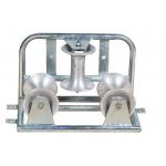 Galvanized Triple Cable Pulling Rollers , Aluminum Cable Corner Roller for sale