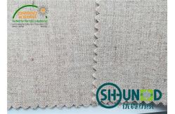 China Chest Canvas Horse Hair Interlining With Good Elasticity Woven Technology supplier