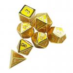 Enamel Crafts Solid Metal Dice Set Bude Men'S Door Cruch DND RPG for sale