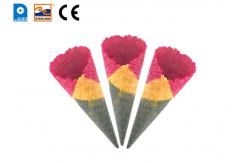 China Milk Flavor Ice Cream Sugar Cones 135mm Height With 23 Degree Angle supplier