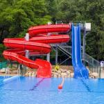 Water House Fiberglass Water Park Large Swimming Pool Slide for sale