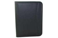 China A4 Zippered Leather Business Portfolio Multifunctional Waterproof With Power Bank supplier