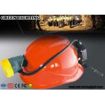 Rechargeable IP68 Waterproof Coal Miners Headlamp , 10000 Lux CREE LED Mining Cap Lamp for sale