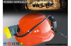 China Rechargeable IP68 Waterproof Coal Miners Headlamp , 10000 Lux CREE LED Mining Cap Lamp supplier