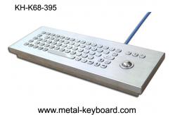 China IP65 Industrial Metal Rugged Keyboard with trackball , Desktop computer keyboard supplier