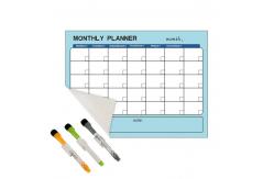 China Dry Erase Reusable Calendar Planner Sticky Monthly Planner SGS OEM supplier