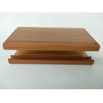 Multifunctional Wood Finish Aluminium Profiles / Light Aluminum Door Parts for sale