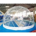 Garden Transparent 0.9mm PVC Inflatable Globe Tent for sale