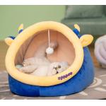 2-In-1 Round Cat House For Indoor Cats Clearance  Cushioned Pillow for sale