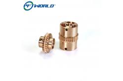 China Custom Precision CNC Machining Milling Turning Brass Bronze Parts Worm Gear supplier