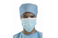 China Fiberglass Free Soft Face Mask Earloop 3 Ply Flared Edge Prevents Irritation supplier