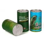 OEM Custom Airtight Tea Coffee Paper Canister Packaging Zip Top
