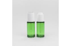 China 30ml Transparent Green Cosmetic Dropper Bottles For Essential Oils supplier