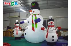 China LED Lights Christmas Inflatable Snowman For Yard Decoration supplier