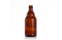 China Customized Shape 200Ml 250Ml 300Ml Party Bottle  Glass Beer Bottle With Aluminum Lid supplier