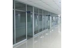 China Single Glazing Soundproof Office Partitions Walls Thickness 12mm Customized Size supplier