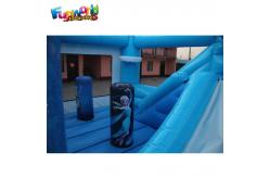 China Constant 0.55mm Pvc Tarpaulin Inflatable Jumpers Bouncers Combo With Slide supplier