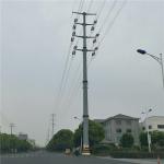 High-Performance Tubular Steel Pole For Versatile / Power Transmission for sale