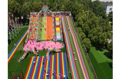 China Playground Outdoor Rides Rainbow Slides For Kids' Playground supplier