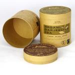Eco-friendly Brown Kraft Paper Cans Packaging for Flower Tea and Nutrition Powder for sale