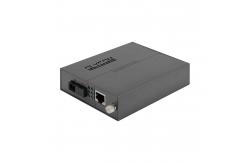 China Single Mode Fiber Media Converter 1.25G Ethernet WDM Optical Unmanaged 30W PoE supplier