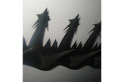 China Black Power Coated Galvanized Steel Bird Odm Anti Climb Security Spikes supplier