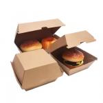 Burger Box Biodegradable Fast Food Corrugated Cardboard Customization