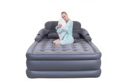 China Inflatable Blow Up Sofa Bed Lounger PVC Folding Custom For Party supplier