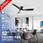 6 Speed Remote Control Decorative Ceiling Fan , Mdf Blades Black Plastic Ceiling Fan for sale