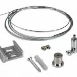 Track Lighting Suspension Kits With Wire Ceiling Gripper Clamp Holder Metal for sale