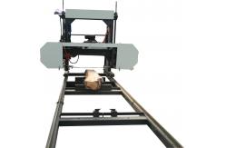 China Log harvester cutting portable horizontal band sawmills with diesel engine supplier