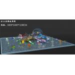 1400㎡ Medium Aqua Park Anti UV Fiberglass Water Park Design For Resort Residential for sale
