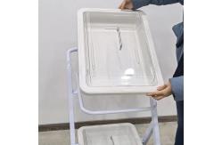 China Endoscopy Cart With 2 Trays Mobile Endoscope Trolley For Clinics Hospitals supplier