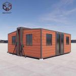 Q235B Steel Lightweight Collapsible Tiny Prefab Folding House PVC Window for sale