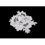 Custom Water Soluble Lace / 3D Flower Lace Trim Collar Applique With OEKO - Tex