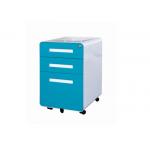Round Edge Ergonomic 3 Drawer Mobile Pedestal Storage Cabinet for sale