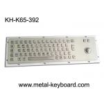 65 Keys Industrial Computer Keyboard With Panel Mount Trackball for sale